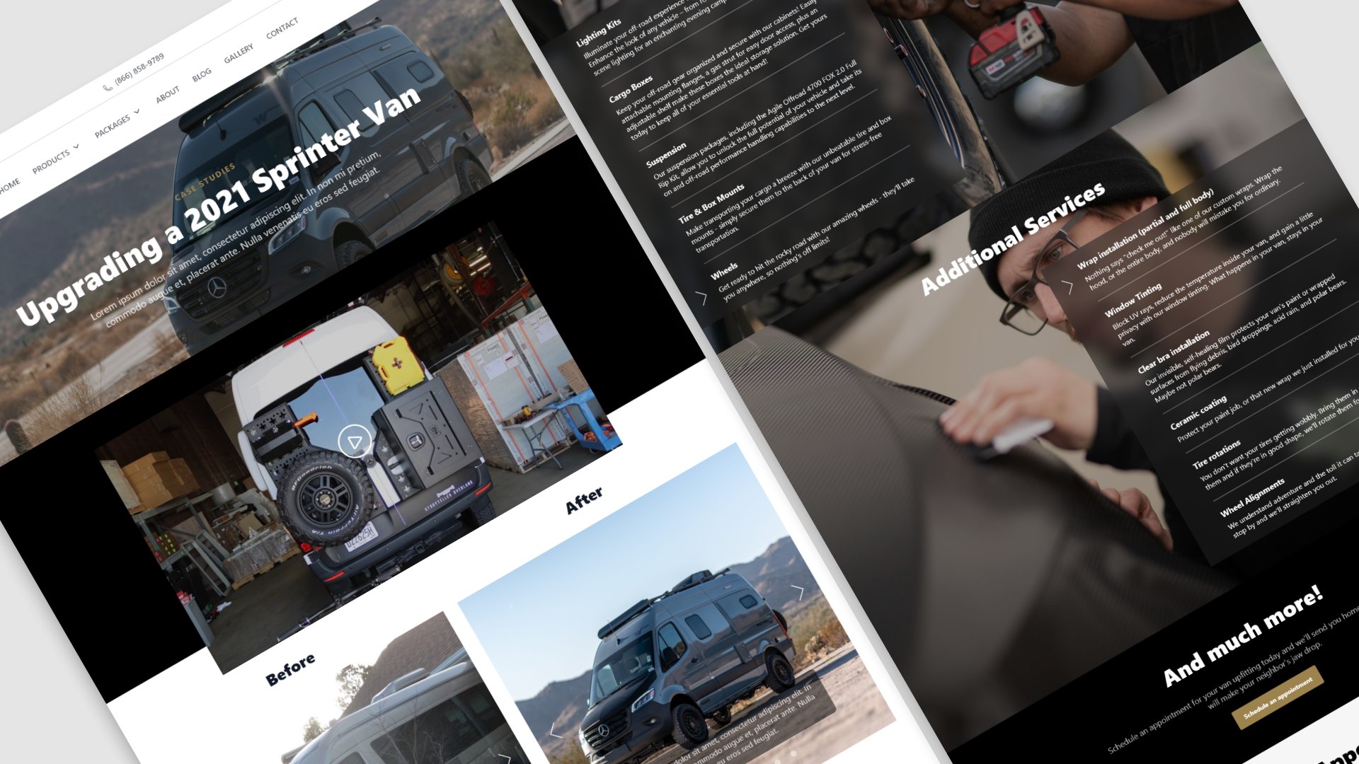 La Mesa RV & Van Up, E-Commerce Design & Development